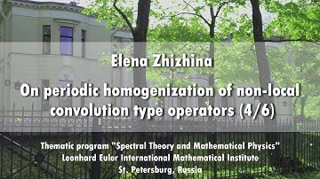 On periodic homogenization of non-local convolution type operators. Part 4 | Elena Zhizhina