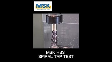 HSS Spiral Tap Processing Carbon Steel | MSK Factory Test Video