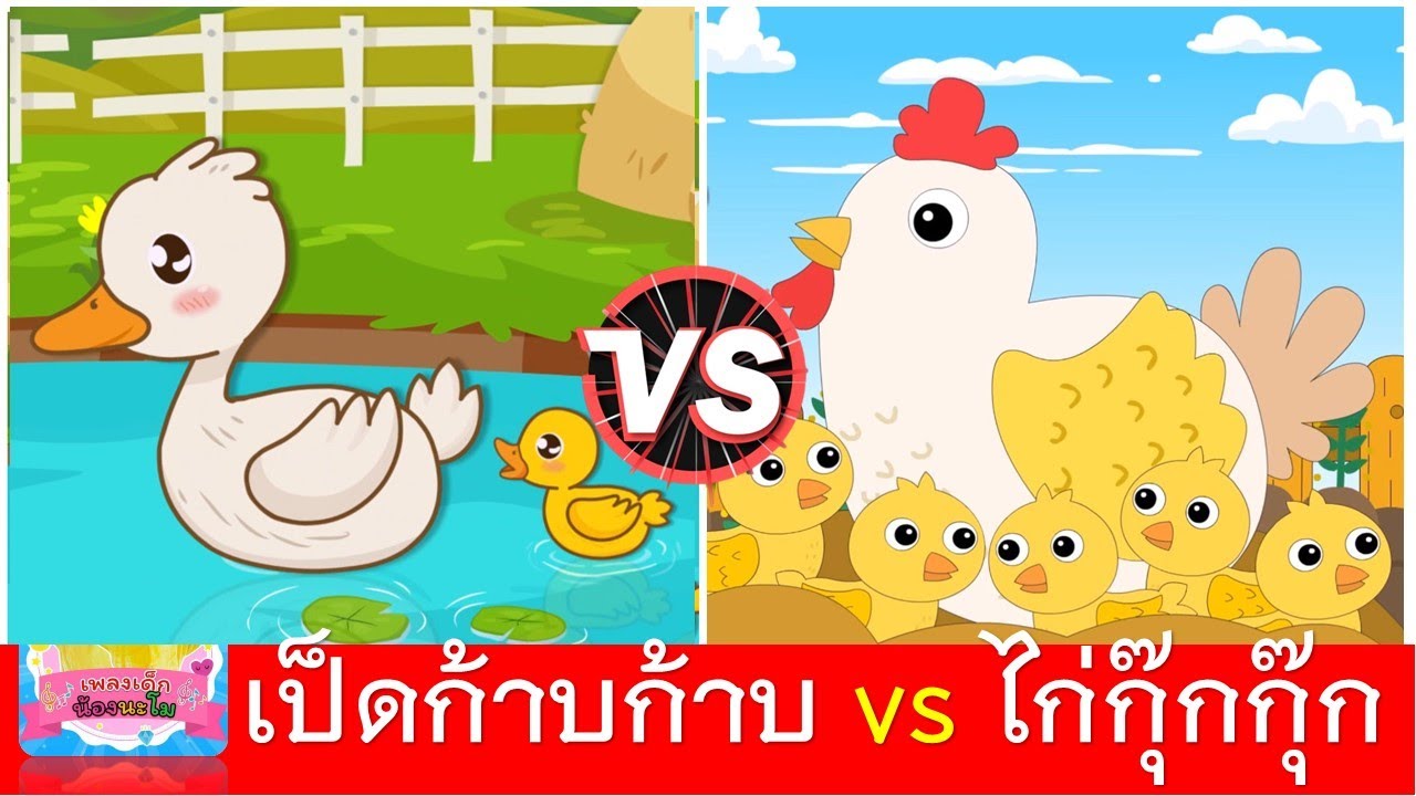 เป็ดก้าบก้าบ vs ไก่กุ๊กกุ๊ก | เพลงเป็ด | เพลงไก่ | เพลงเด็กอนุบาล