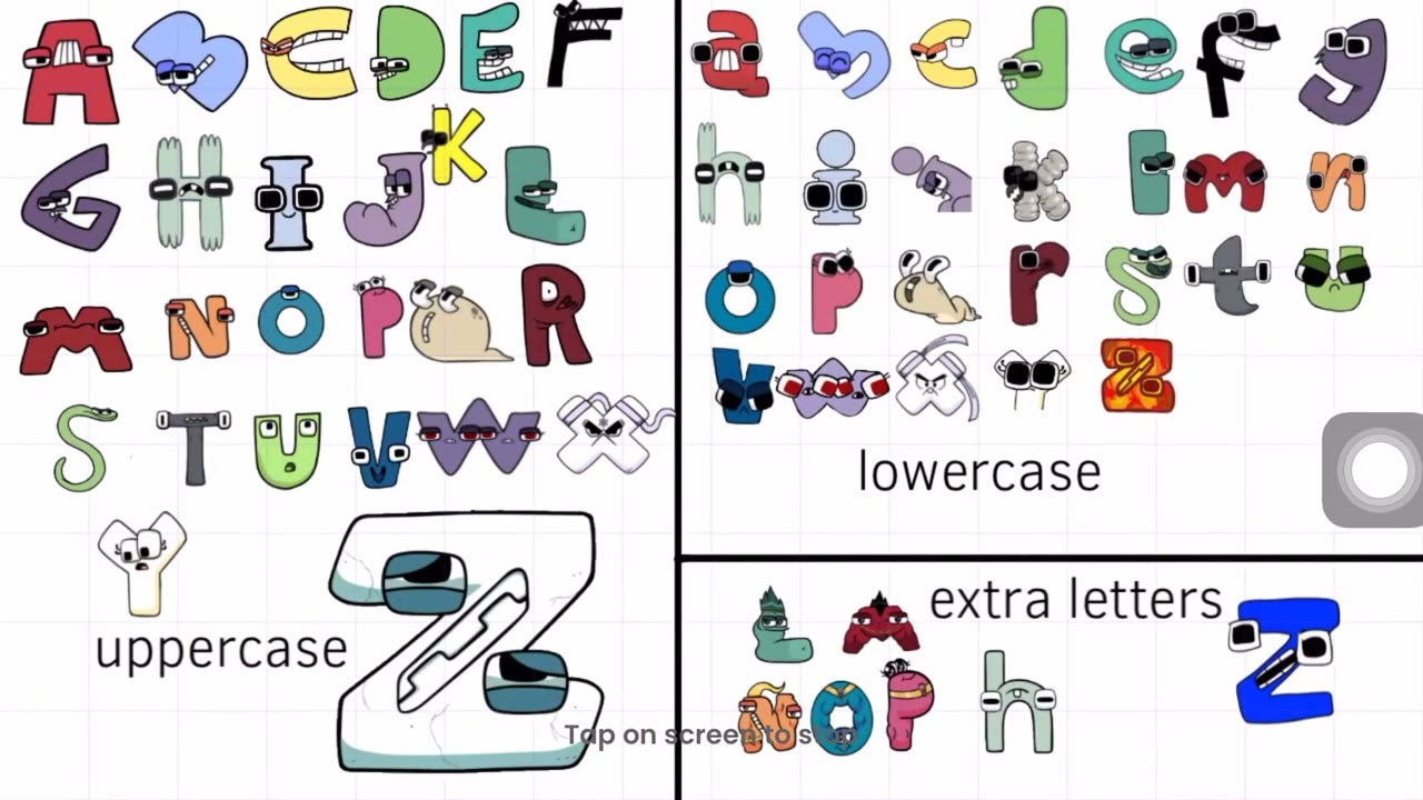 538PCS Alphabet Lore characters(A-Z)