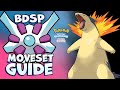 How to use TYPHLOSION! TYPHLOSION Moveset Guide! Pokemon Brilliant Diamond and Shining Pearl