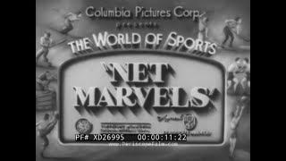  NET MARVELS  1948 SPORTS NEWSREEL   TABLE TENNIS / PING PONG CHAMPIONS  XD26995