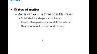 Chapter 2.1 Matter and Energy BIO201