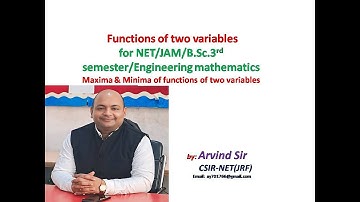 Maxima and minima of functions of two variables | ASY Academy | #27