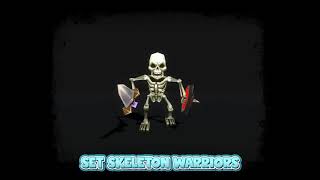 Details Set skeleton warriors Update