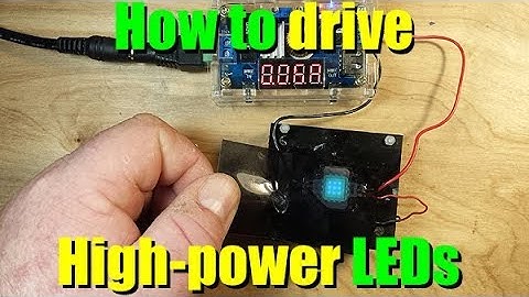 How to drive high power LEDs