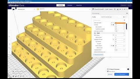 Cura Slicer - Skin Edge Support. Get good top layers over sparse infill.
