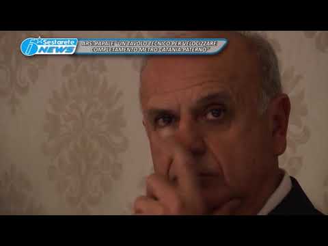 TG LA SESTA ARS, PAPALE “UN TAVOLO TECNICO PER VELOCIZZARE COMPLETAMENTO METRO CATANIA PATERNÒ” newspaper mockup