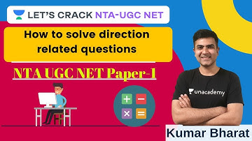 How to solve direction related questions | NTA UGC NET | Kumar Bharat