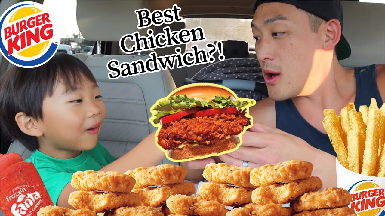 BURGER KING MUKBANG!! BEST CHICKEN SANDWICH