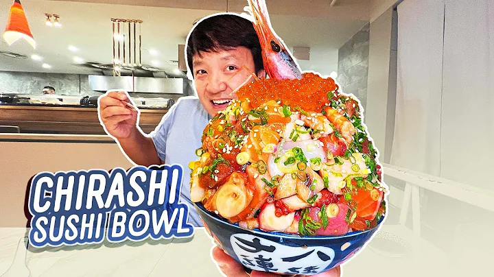 BIGGEST Chirashi SUSHI BOWL! Hougang Hainanese Haw...