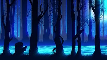 River in Forest Parallax landscape - Loop