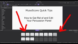 How to Get Rid of Your Percussion Panel - MuseScore 4 Quick Tips