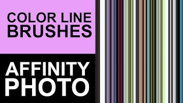 Affinity Photo : Color STRIPE LINE Brushes Tutorial | Graphicxtras | Linear Brushes HOW TO
