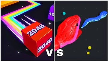 Snake Clash vs - Jelly Cube Run 2048 Gameplay Walkthrough (Freepya, New Update) All Max Level 