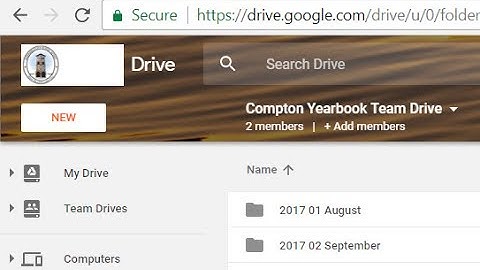 SlidesYearbook Team Drive Option