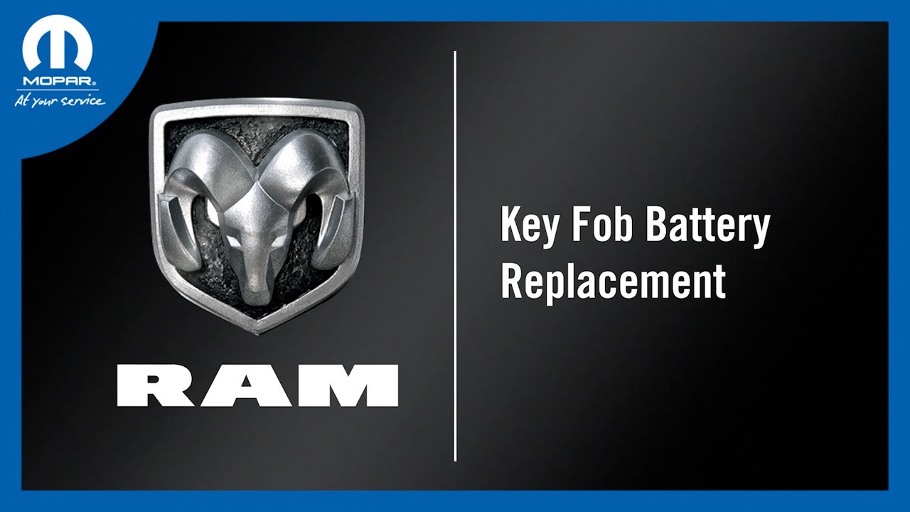 Key Fob Battery Replacement | How To | 2024 Ram ProMaster
