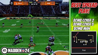 This Is The BEST Spread Play In Madden 24! | Gun Spread Bomb |