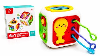 Unboxing 6 in 1 Activity Cube Toy | Musical Frog, Musical Cow & Educational Baby Toys Review