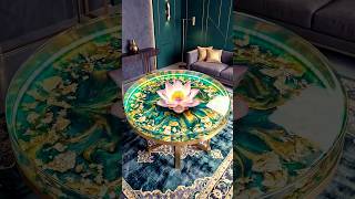 The Most Satisfying Sacred Lotus Resin Table Pour!