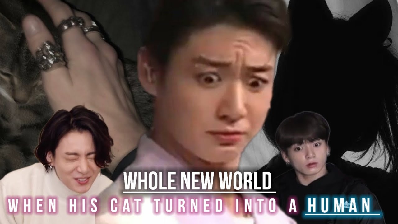 The whole New World ( When His cat turned into a human)  Jungkook Oneshot ff
