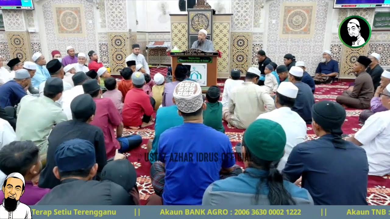 🔴 LiveUAI 19/07/2025 Kuliah Maghrib Ustaz Azhar Idrus | Masjid Kg Gong Terap, Setiu