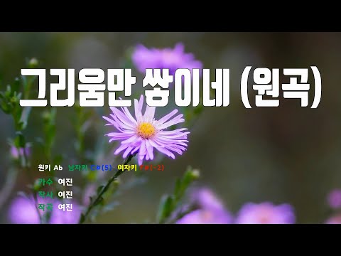 [은성 반주기] 그리움만쌓이네(원곡) - 여진
