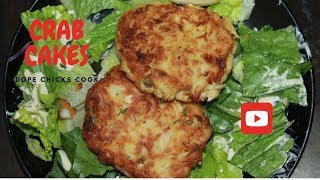 Crab cakes with a spicy lemon aioli | dope chicks cook