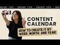 How to plan your content calendar on a yearly monthly and weekly basis