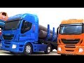 Caminhão de brinquedo grande - Caminhão cegonha e caminhão caçamba basculante