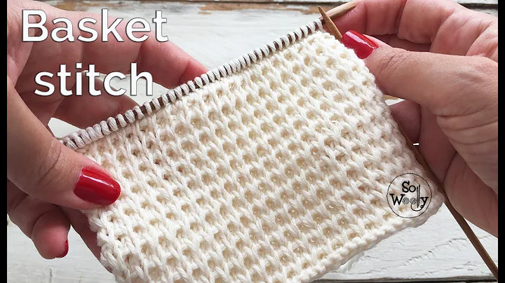 Basket stitch knitting pattern (Revised Tutorial 100% correct-English & Continental) - So Woolly