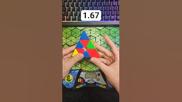 Pyraminx Solve of the Day 8/12 - 1.67 #pyraminx #rubikscube #cubing #speedcubing #puzzle #shorts