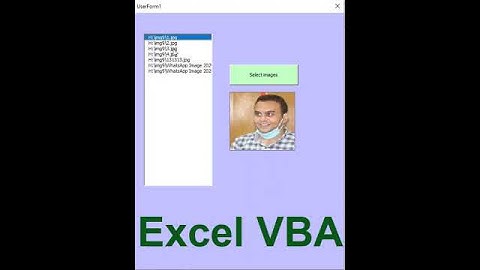 Select images from Listbox in  excel VBA #shorts