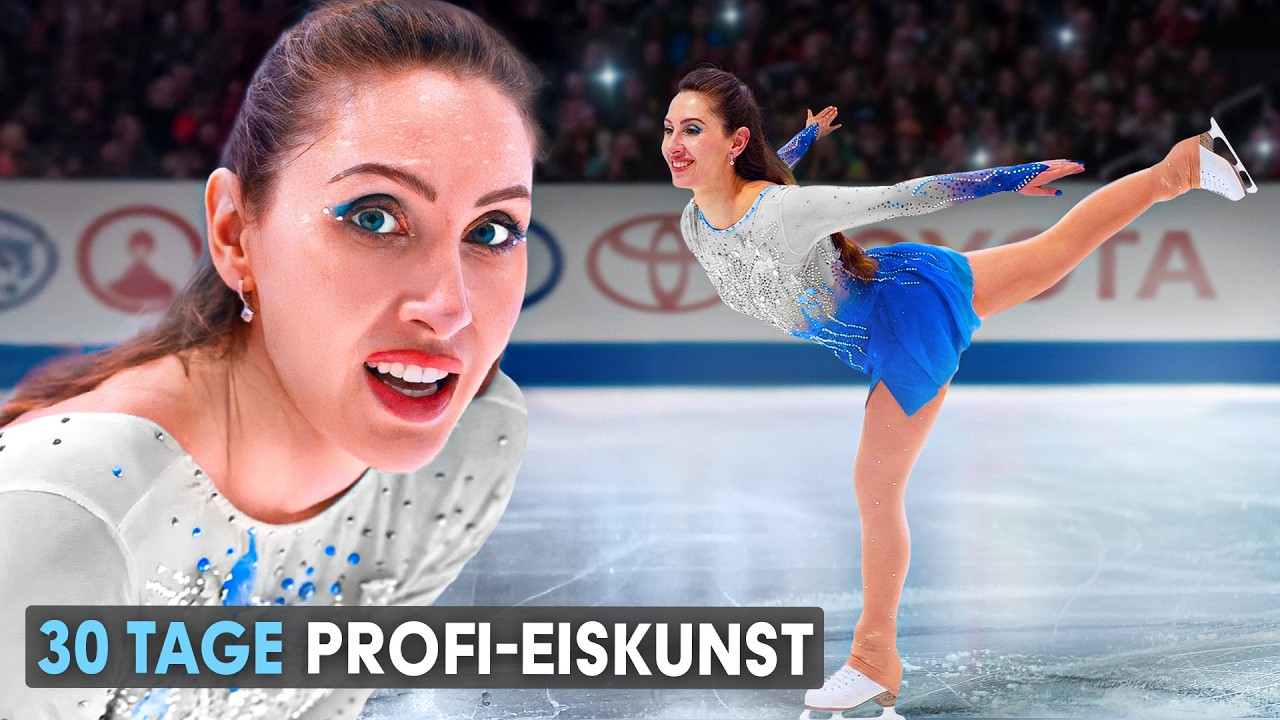 Ich trainiere 30 Tage wie eine Profi Eiskunstläuferin + Wettkampf!
