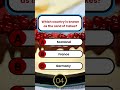 Which country is known as the Land of Cakes | Brain Knowledge Quiz | USA GK Quiz