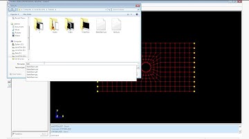 Static analysis of plate with cutout
