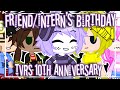 Friend/Intern's Birthday || Gacha Club || Skit || TVRS 10th Anniversary