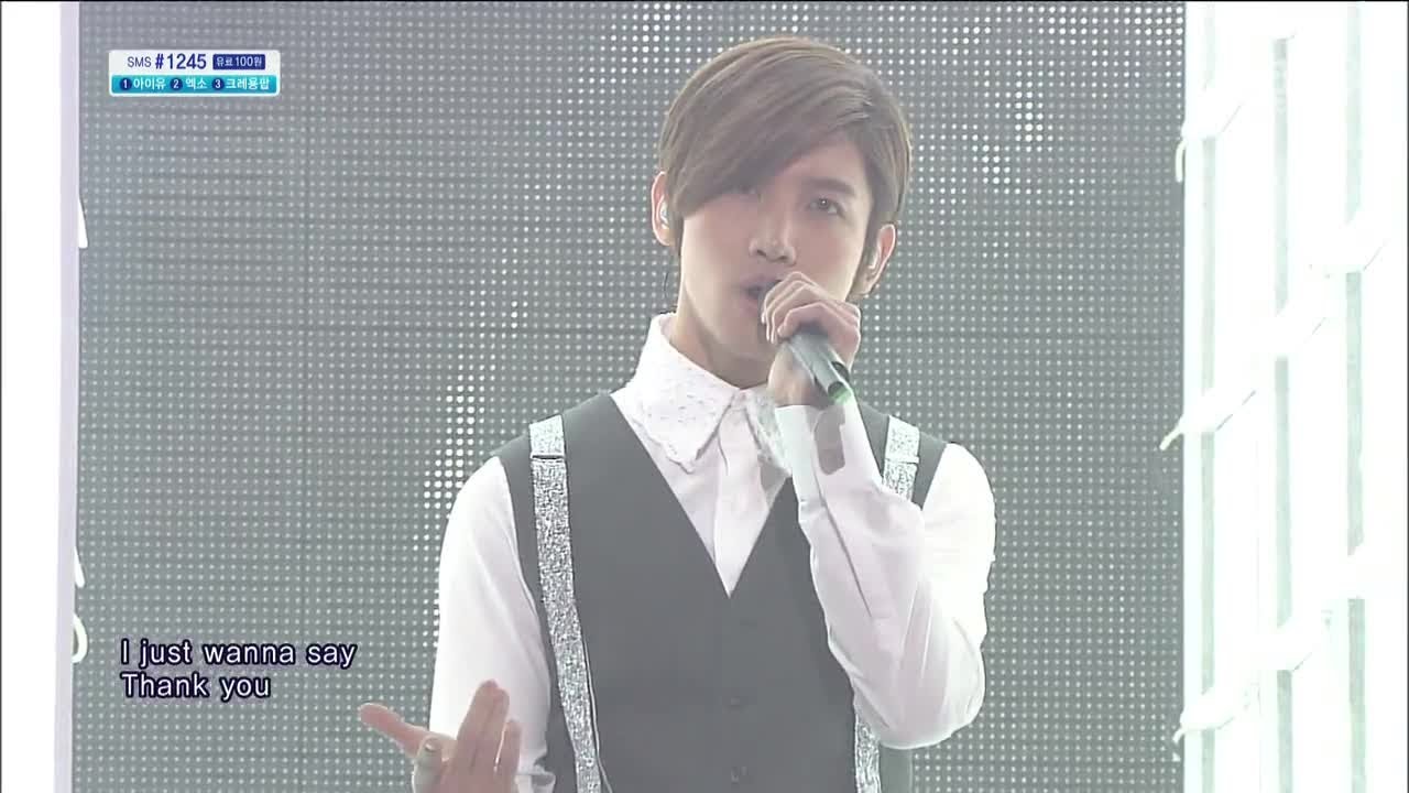 [TVXQ] - Ten (10 лет) @ популярная песня Inkigayo 140105