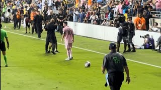 2 Messi fans run on the field to get a picture with Messi at the Philadelphia Union Stadium! 8-15-23