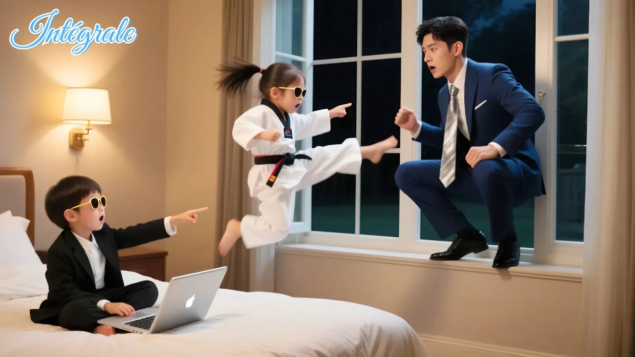 PDG grimpe fenêtre pour séduire maman solo, mais frappé par deux génies... Ses enfants !