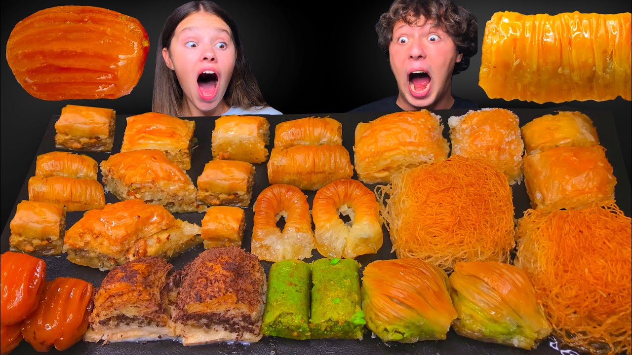ASMR BAKLAVA (Turkish Delight) MUKBANG EATING SOUNDS 먹방 Tati ASMR