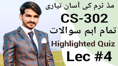 CS302 lecture 4|VU short Lectures By Amir|midterm preparation|CStudy with Amir