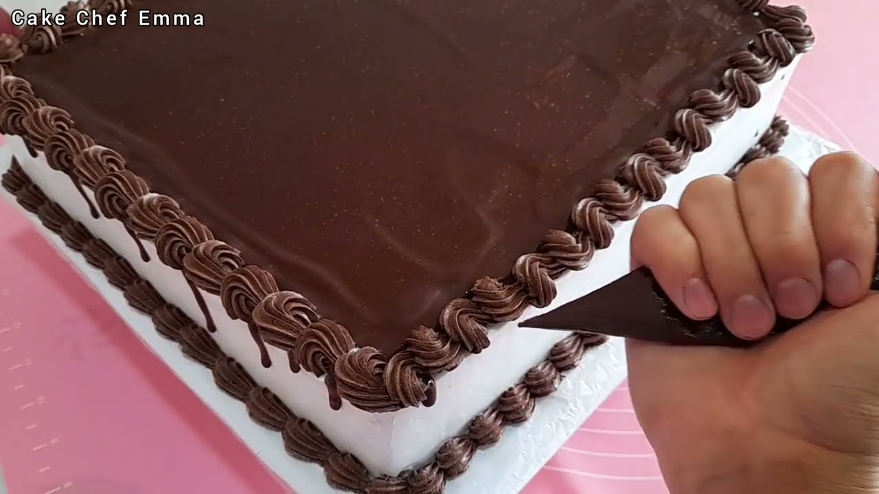 📢 Şokaladlı tort 🎂Kremin və Qlazurun hazırlanması Cake decoration