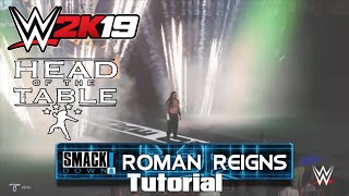 How To Make Roman Reigns 2021 Entrance - WWE 2k19