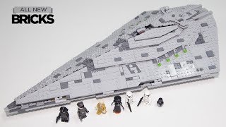 Lego Star Wars 75190 First Order Star Destroyer Speed Build