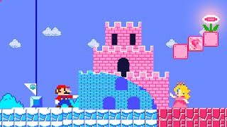 Pink and Blue Challenge: When Every Mario Touches Turn Into Iced | 2TB STORY GAME