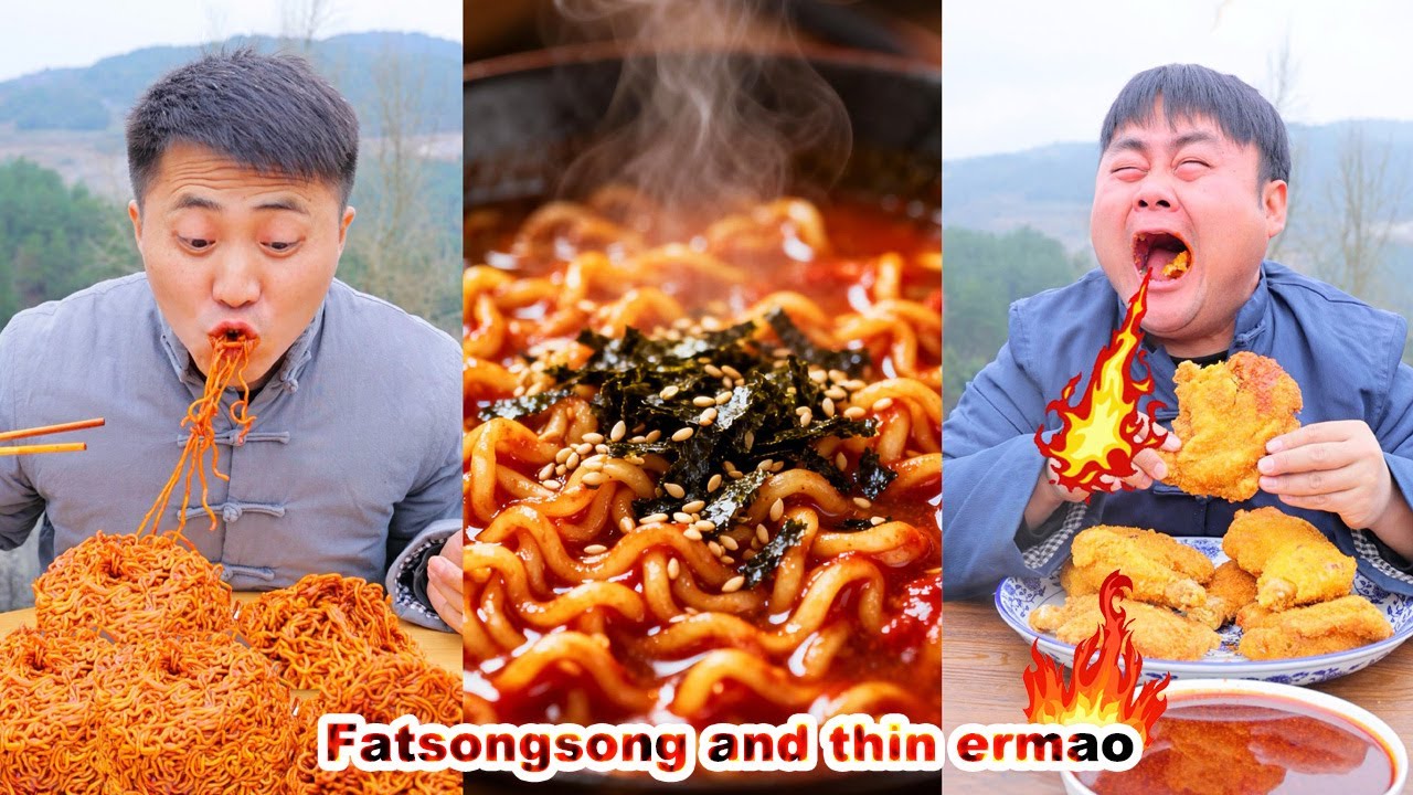 Сонсон и Эрмао съели много вкусной еды. Давайте посмотрим.