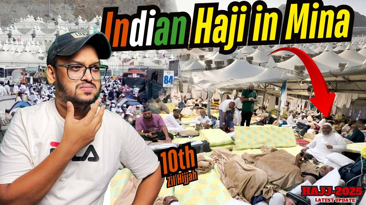 Surprised Visit to Indian Haji Camps in Mina | Hajj 2025 Heart-Touching Moments in Mina on 10th Hajj