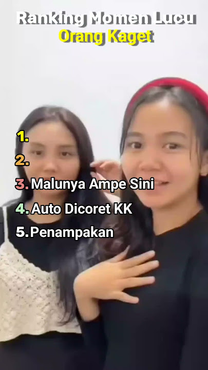 Ranking Momen Lucu Orang Kaget