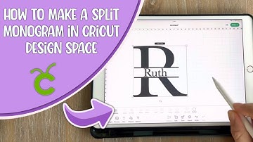 How to make a split monogram in Cricut Design Space